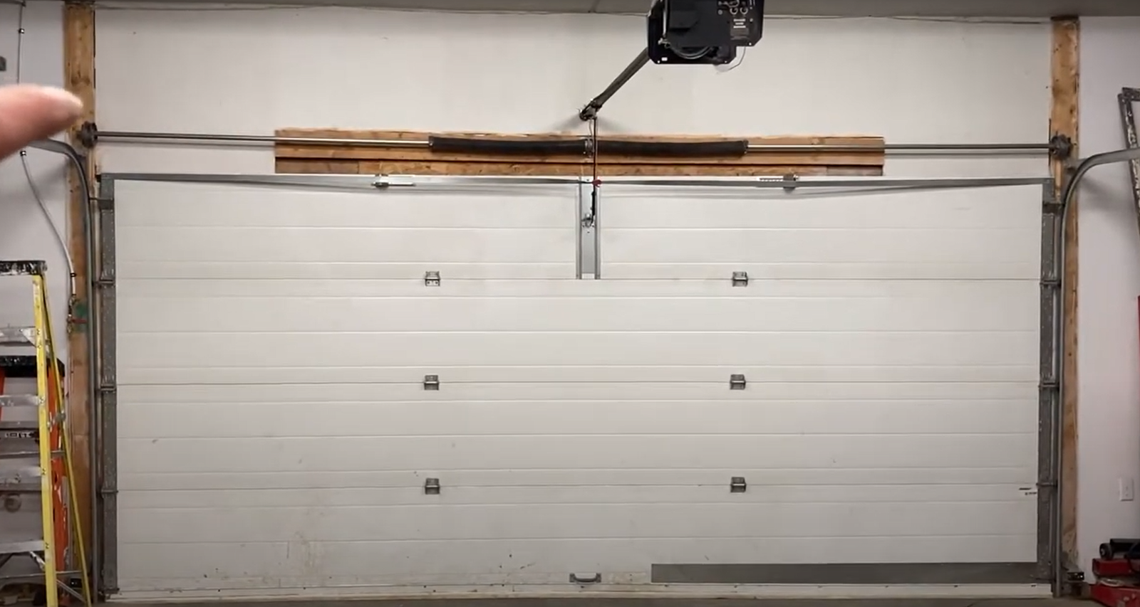 Newly installed garage door in a residential setting, highlighting quality design and expert garage door installation by Garage Door Repair Granville Ohio.